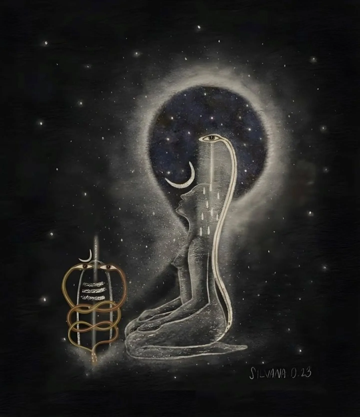 A mystery of a moon...
I could list theoretically what it means.... very useful for the mind

But for a moment feel your heart what has this week led you to experience in the body. An epiphany. A direction , a confirmation . Spirit asking you to choo
