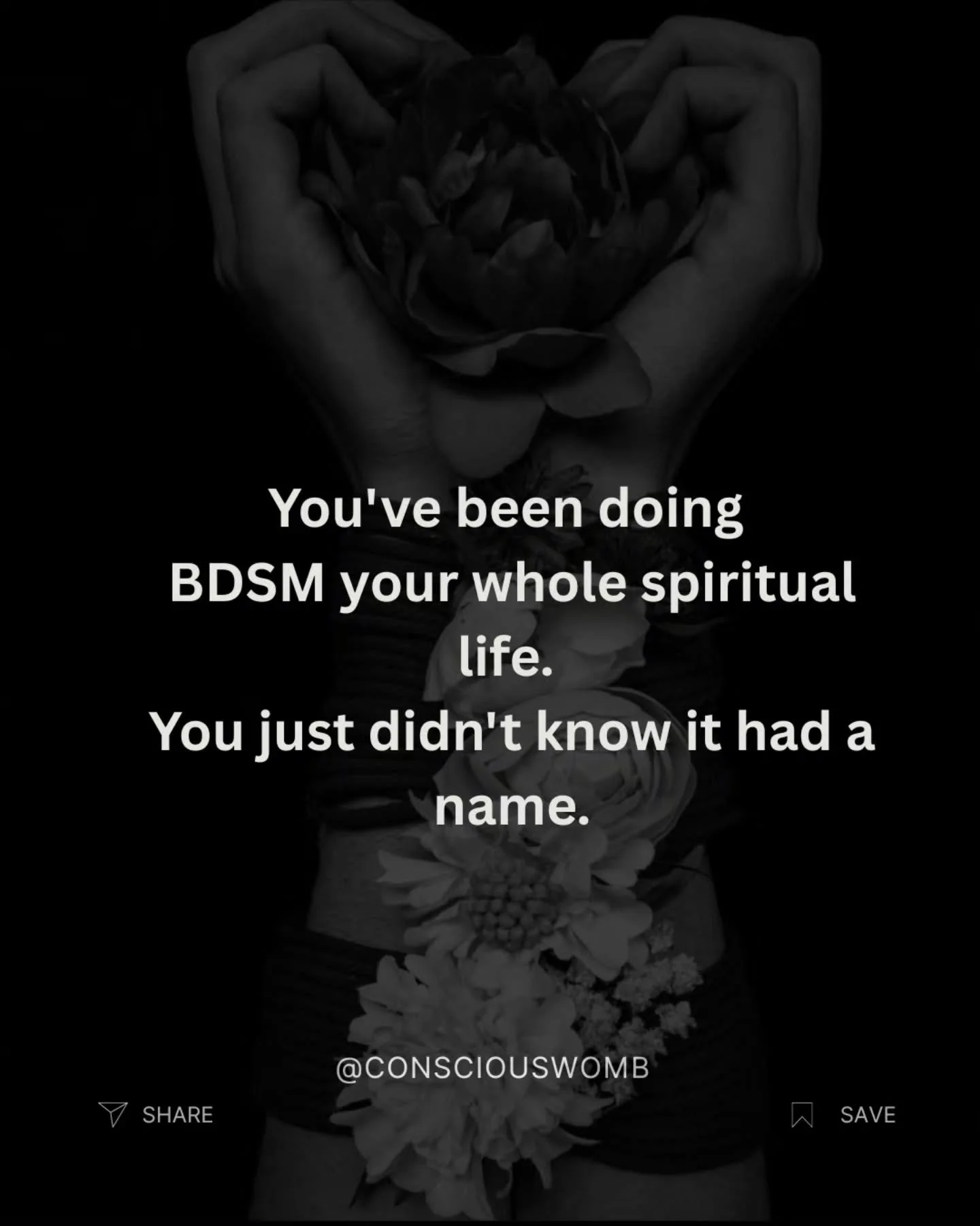 Swipe to find out which one you're doing right now.

Because the spiritual world has a dirty little secret nobody is talking about.

The same dynamics playing out in BDSM dungeons are playing out in your meditation room, your ceremony space, your mor