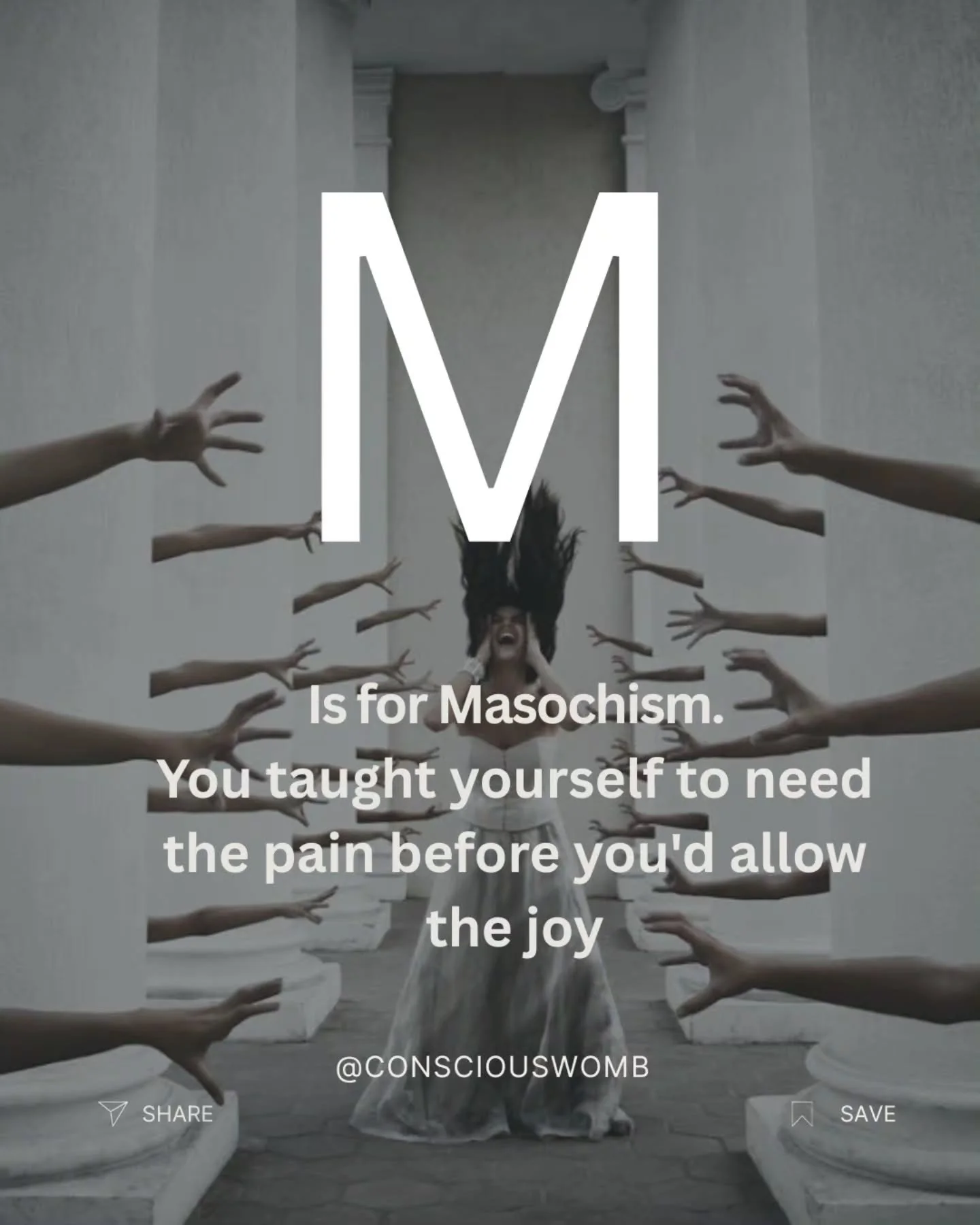 Last in this series. Go back to the beginning if you're just finding this, because this one lands completely differently when you've read the others first. Masochism in the spiritual world is the most hidden one. 

Spiritual BDSM part 4

Because it w