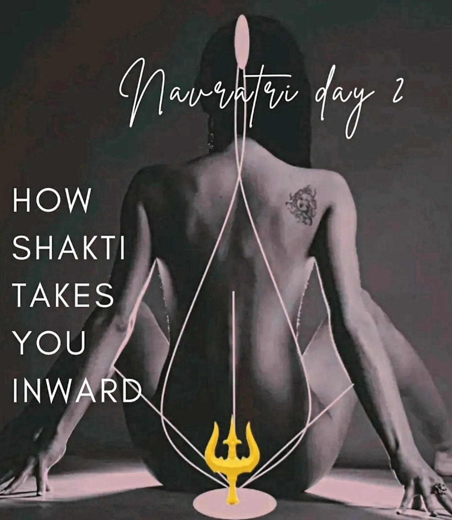 Navratri day 2

As shakti travels to your sacral desire. Ma Durga is an inward reflection of Ma Bramhacharini as the womb consciousness speaking by removal of the outer aesthetics to feel your inner desire , expression of it into this outer world. 

