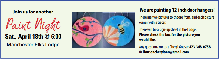 Paint Night Returns!