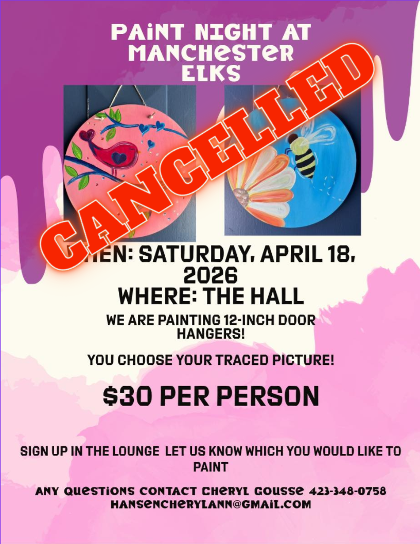 CANCELLED: Paint Night Returns!