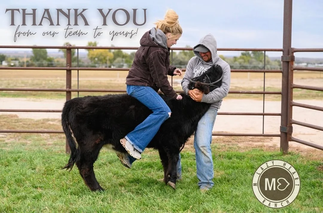 Team work makes the dream work and we’re thankful for yet another great year of The Source with our awesome team including SS Ranch, Zwirn Cattle Co., and Graves Show Cattle. 
Thank YOU, our bidders and buyers for your continued support in our