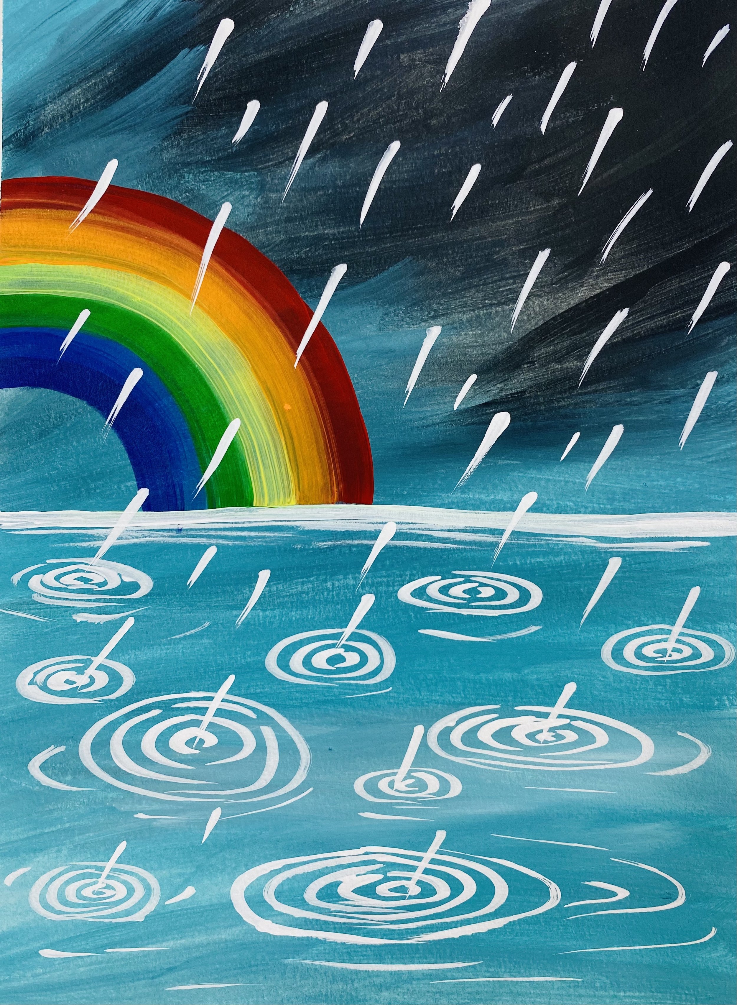 April Showers Painting!