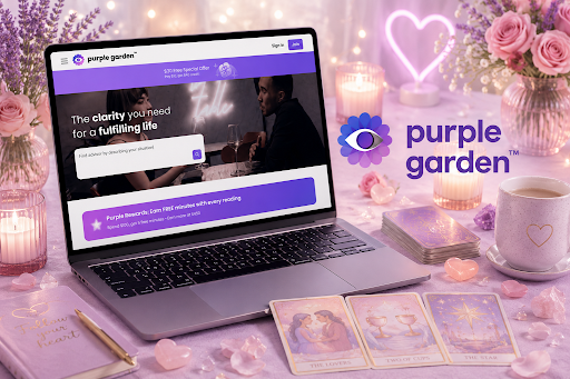 Purple garden platform for video readings