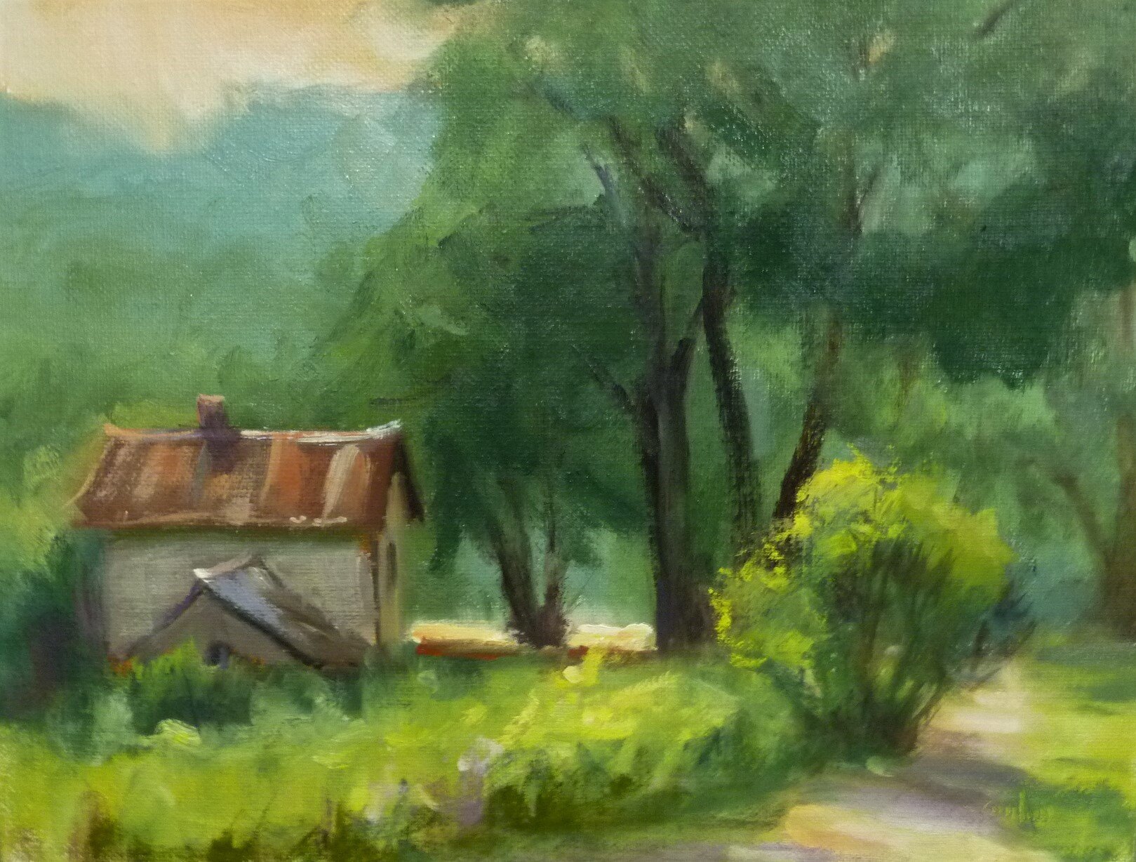 "Spring Morning"  |   8x8  |   oil on linen