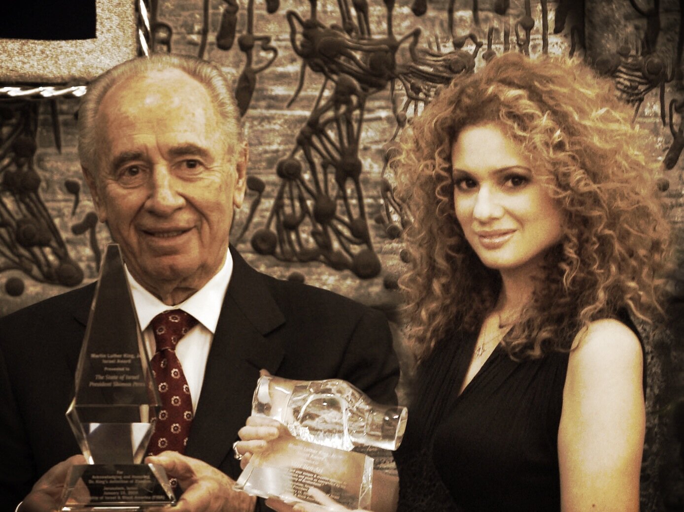 Israeli President Shimon Peres, Miri Ben-Ari