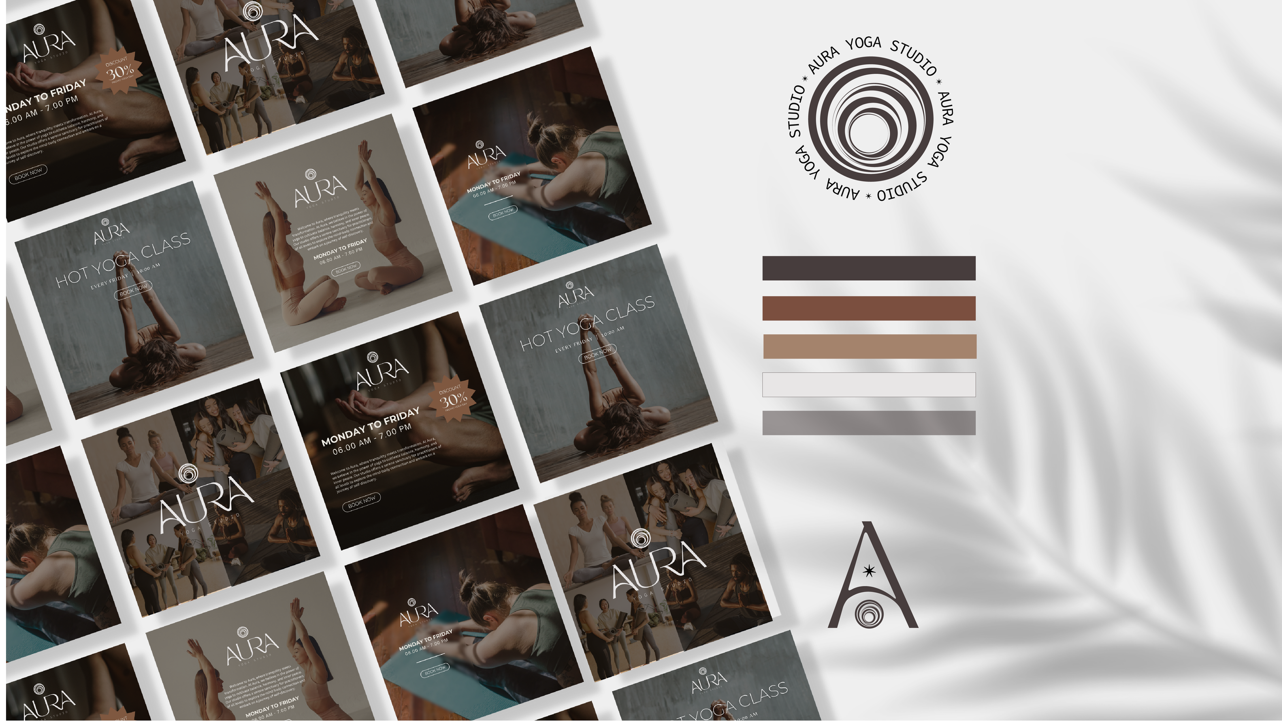 Aura Yoga Studio Social Media