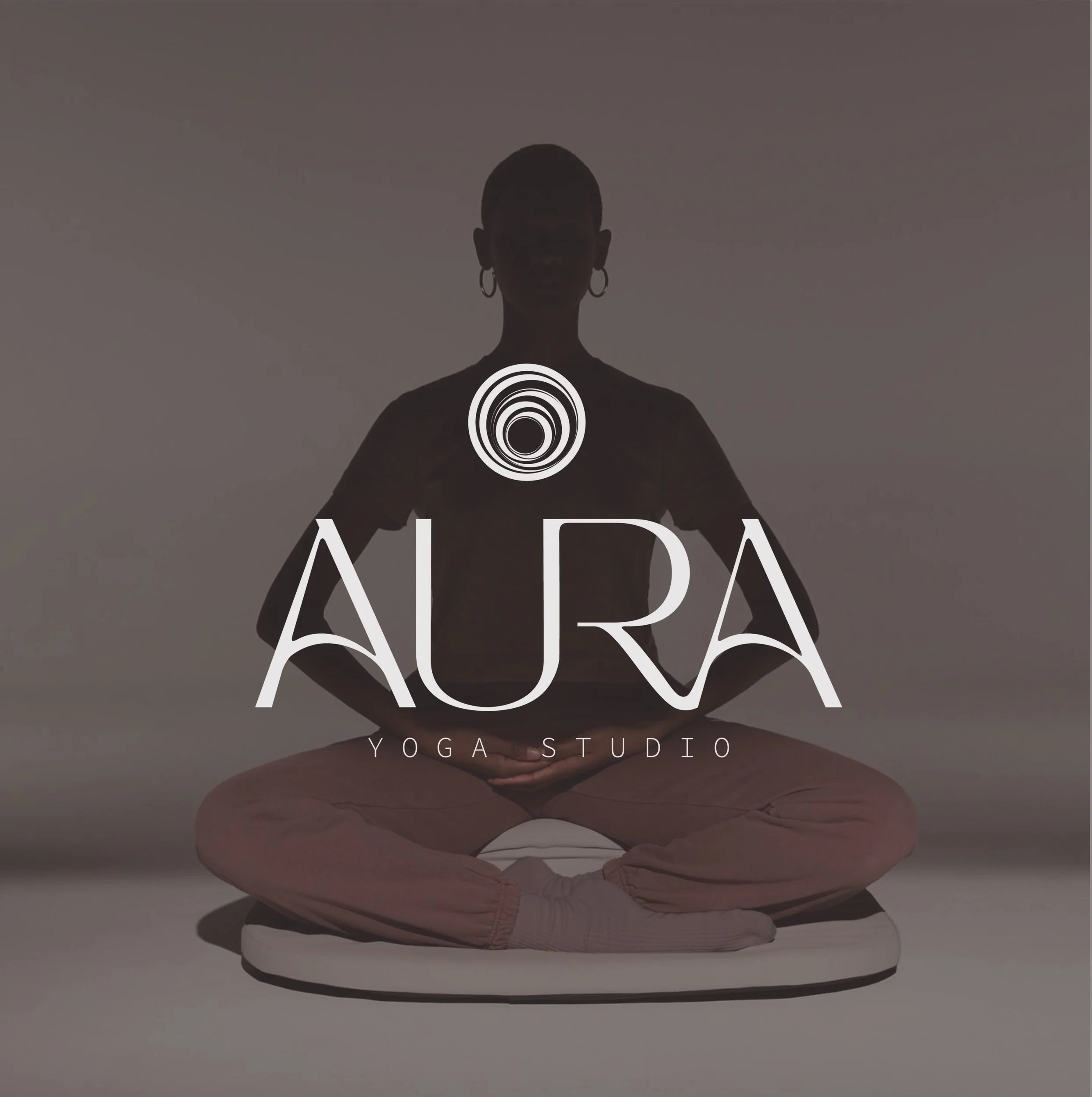 Aura Yoga Studio Logo Design