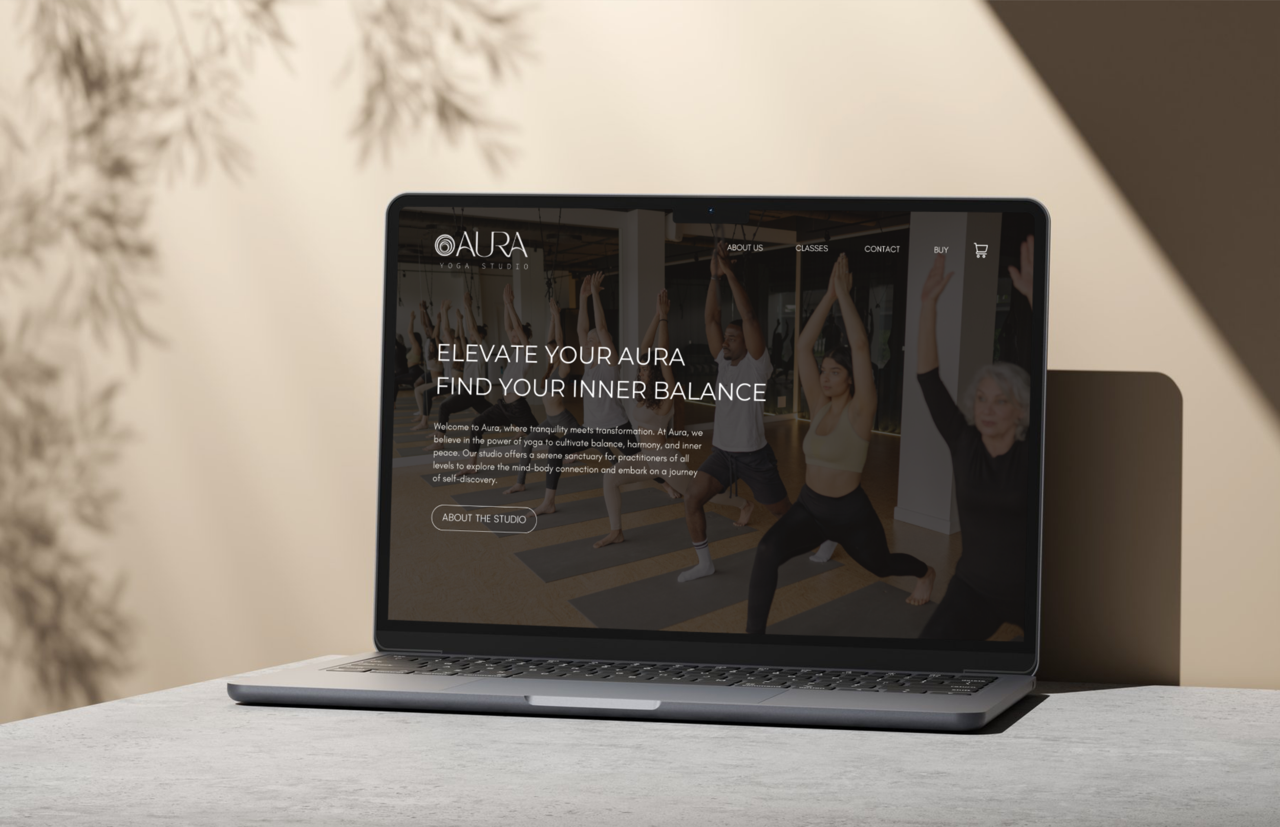 Aura Yoga Studio Website Design
