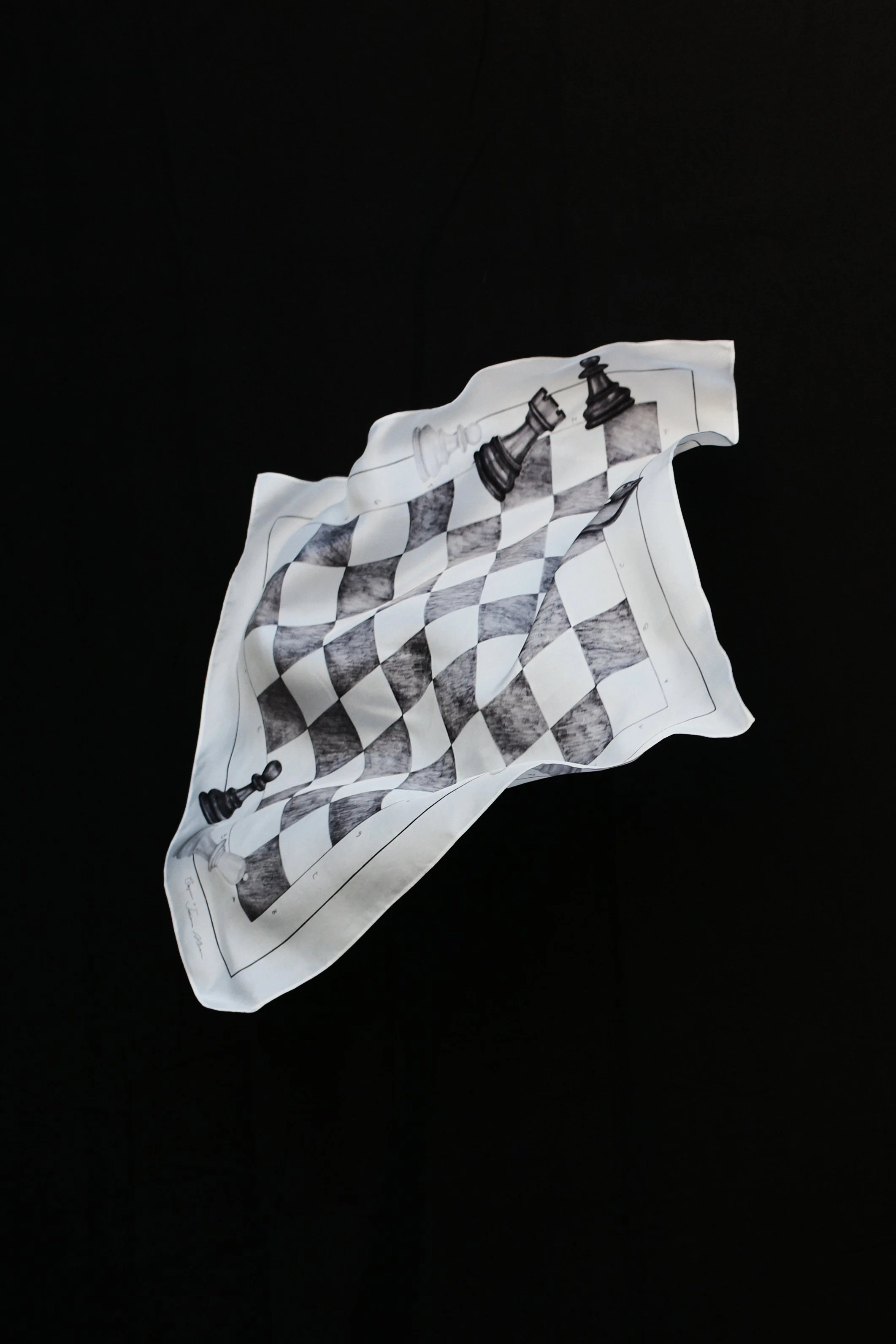 Chess Silk Scarf