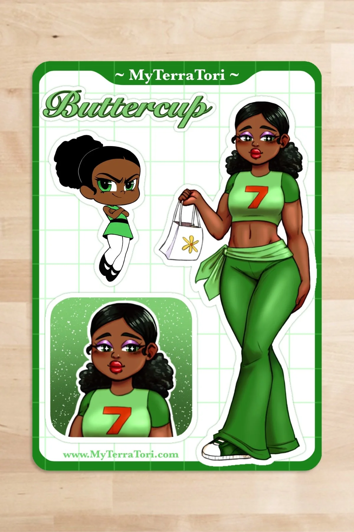 Buttercup Reimagined Sticker Sheet