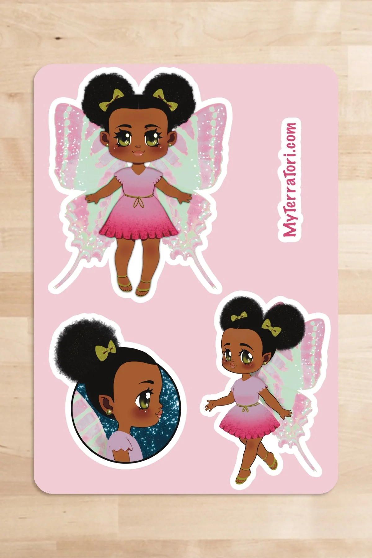 Pink Fairy Sticker Sheet