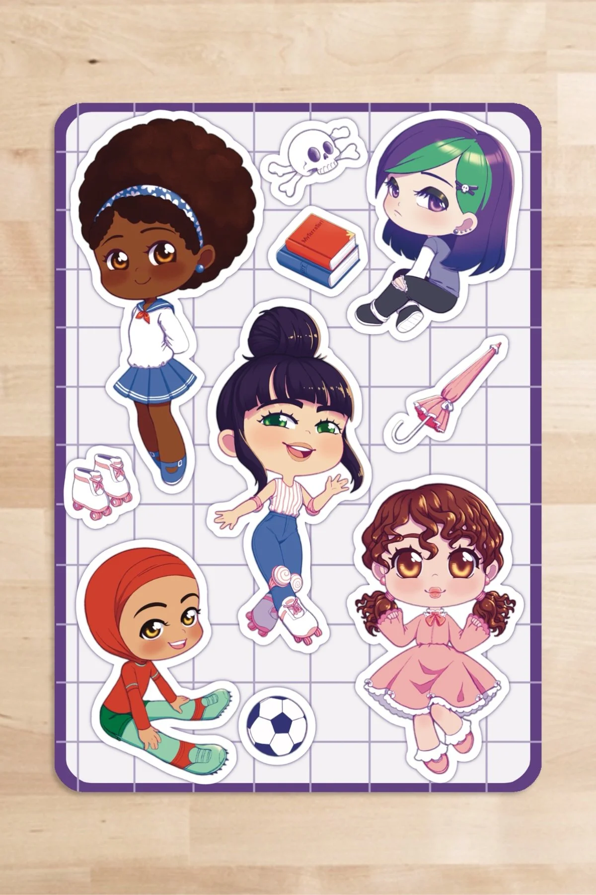 5 Friends Sticker Sheet