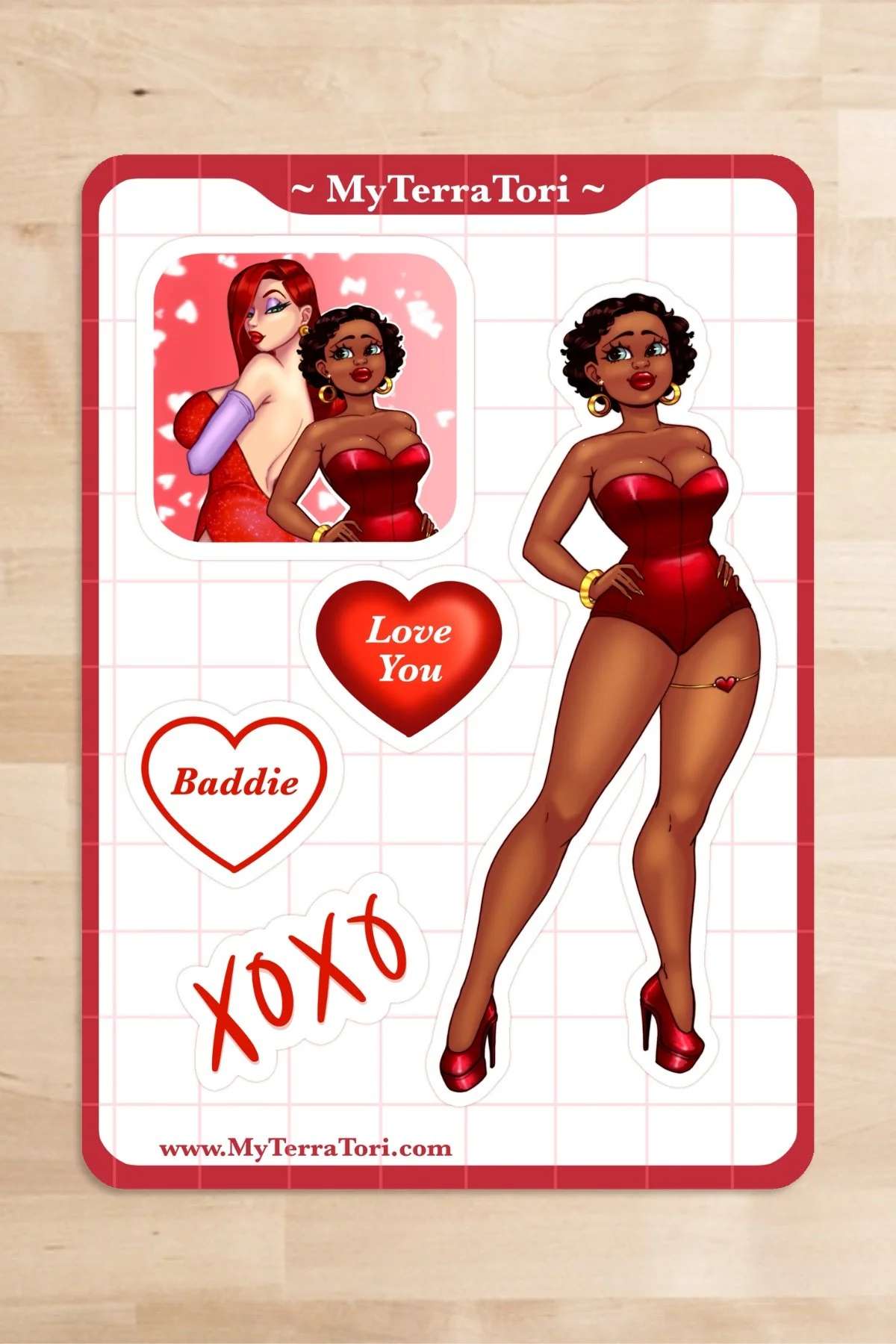 Betty Boop Sticker Sheet