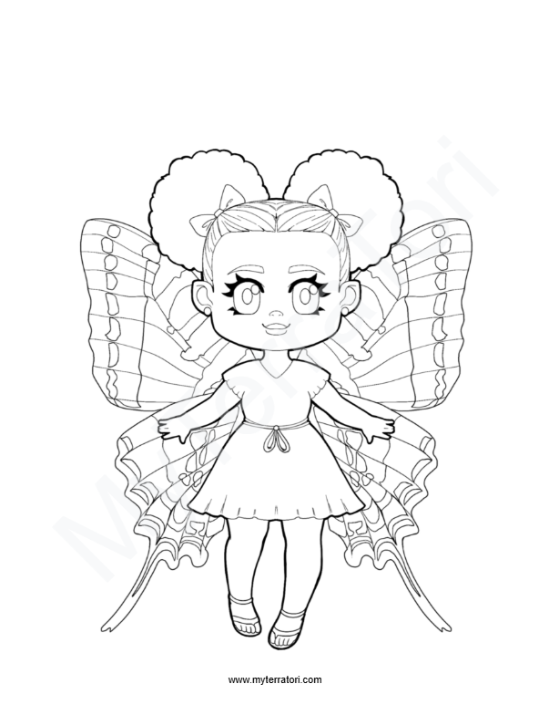 Fairy Coloring Pages 2