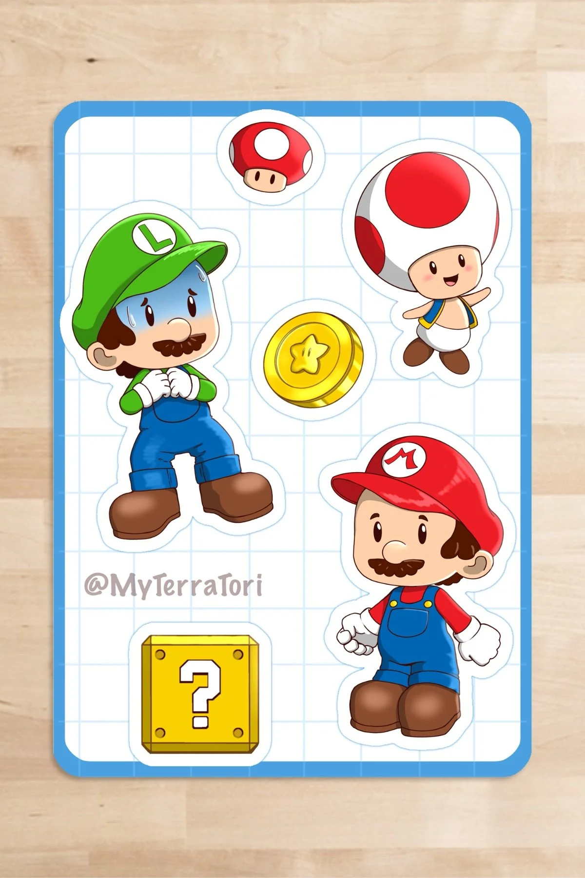 Mario Party Sticker Sheet