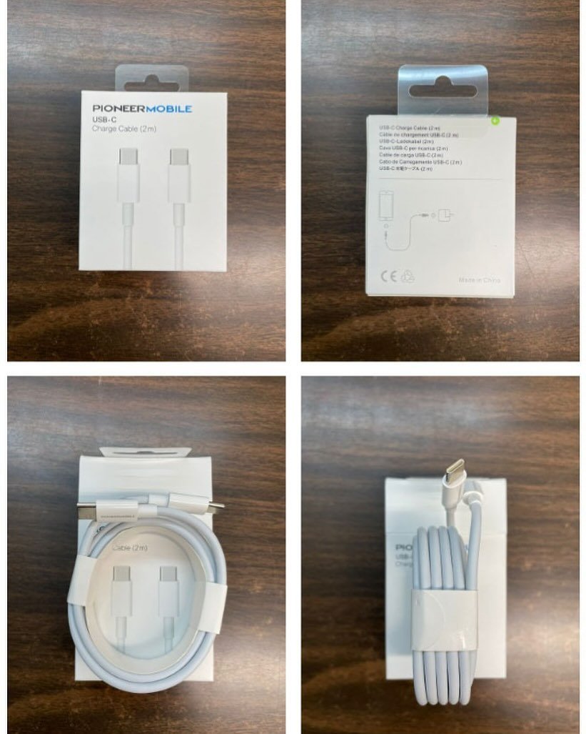 WTS Premium Type C Charging Cable

Pioneermobile Type-C Charging &amp; Data Transfer Cable

Also compatible with Apple iPhone 15 series &amp; iPads with USB-C ports

Contact us for wholesale orders : https://icont.ac/4XD6D

To purchase 1 at retail pr