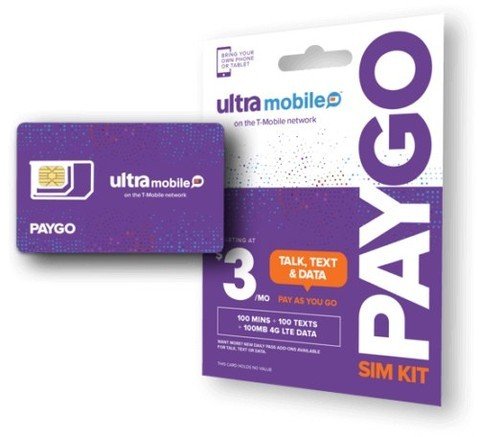 Ultra Mobile PAYGO SIM Cards 📱