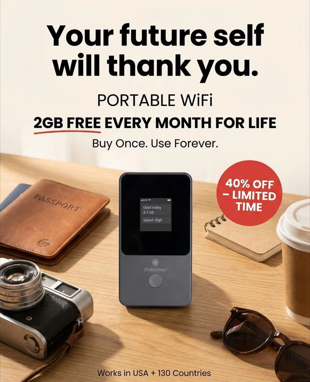 Portable Travel WiFi Hotspot
