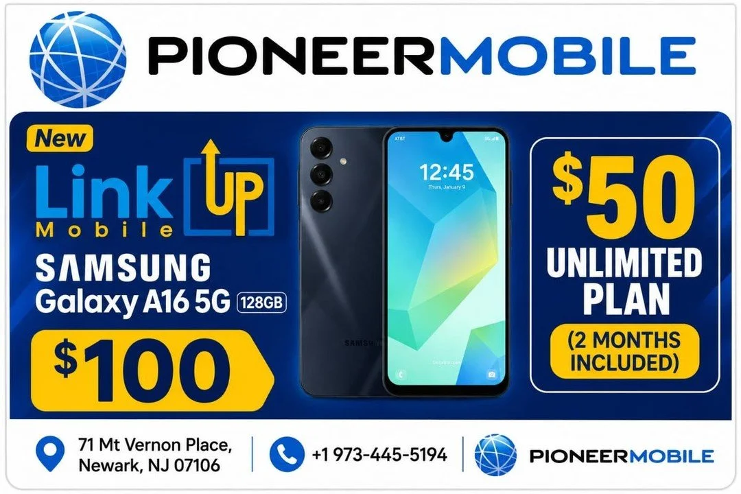 New Galaxy A16 5G 128GB + $50 Plan (2 Months)