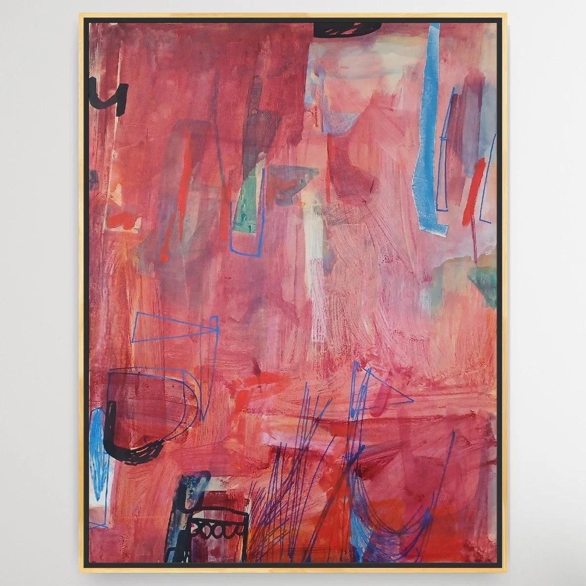 Cathardic rewards bliss, 2025, 36x48, mapldrk frame.jpg