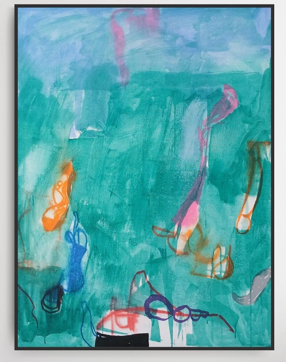 Andrew Portwood, Springfall, 2026, 30x40, acrylic on canvas, blk frm.jpg