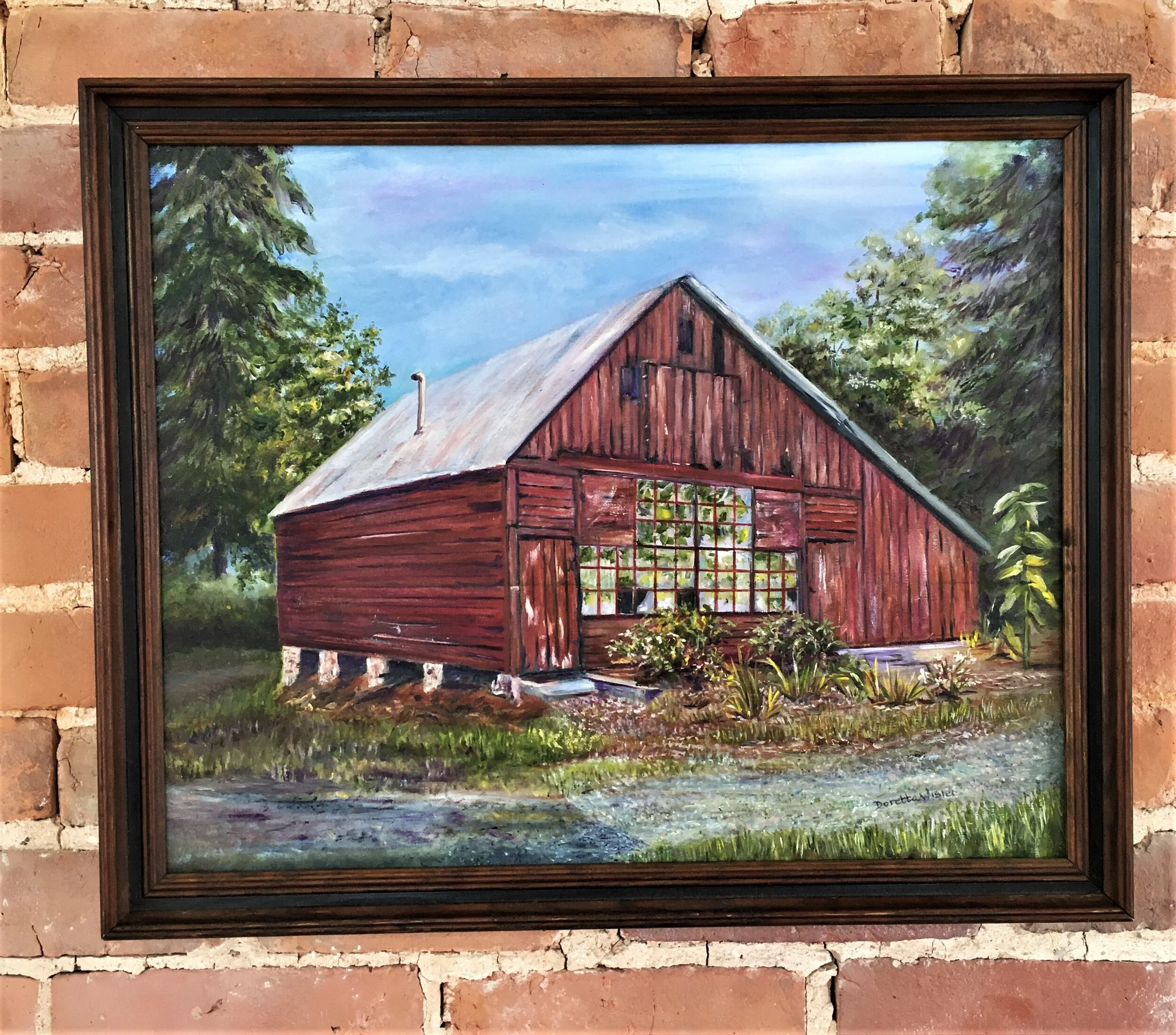 Reflection in the Corn Crib - Doretta Wisler