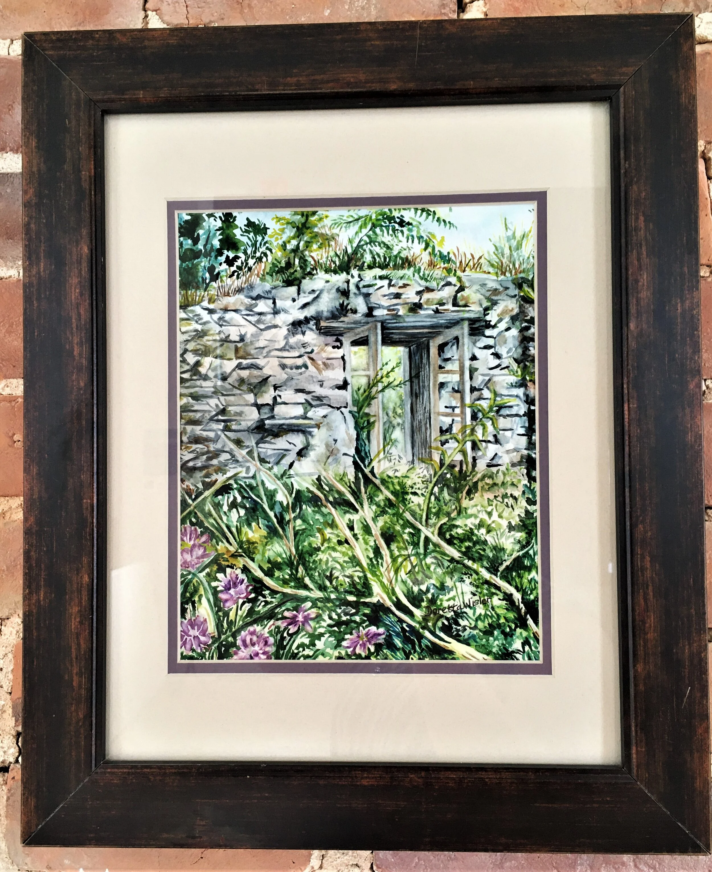 Window in Stone on Falling Springs Road - Doretta Wisler 