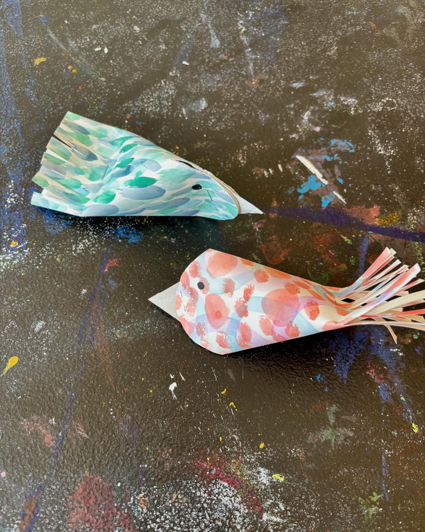 Made a flock of birds with our super, fun, and sweet OSI crew this morning at the Council. #arteveryday #artforall #birdsofafeather #chambersburgpa #artclass