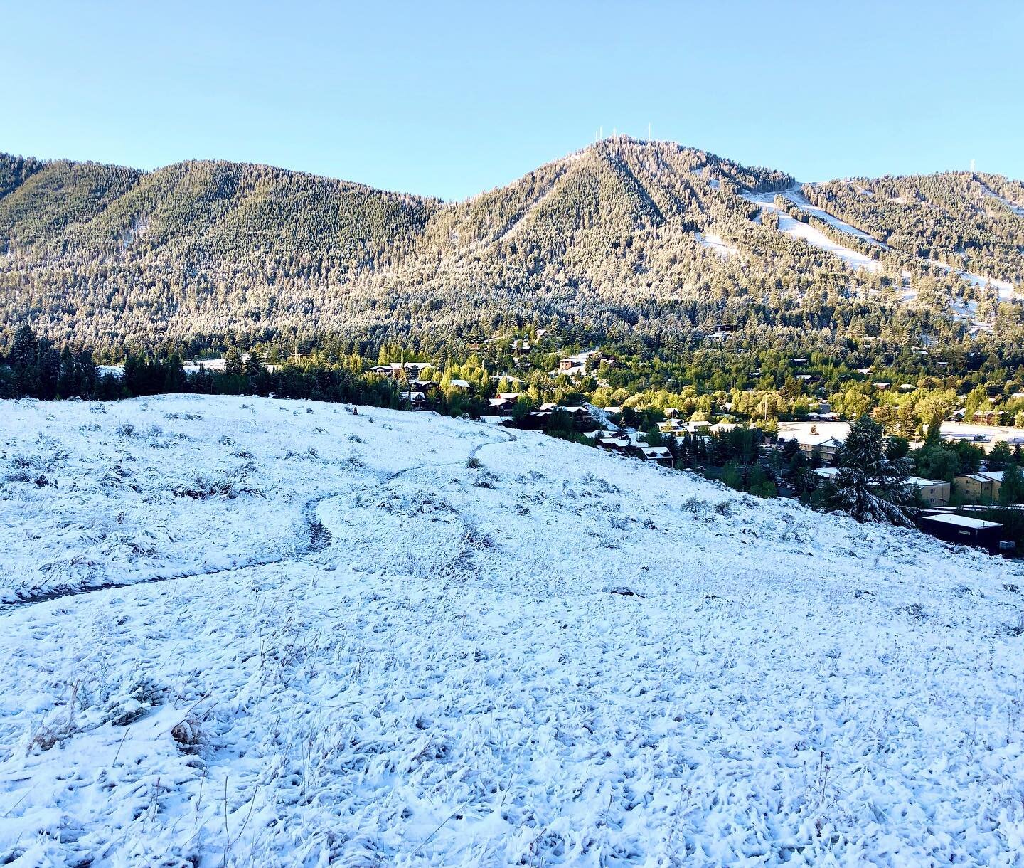 September 8- first snow here in the valley! ❄️