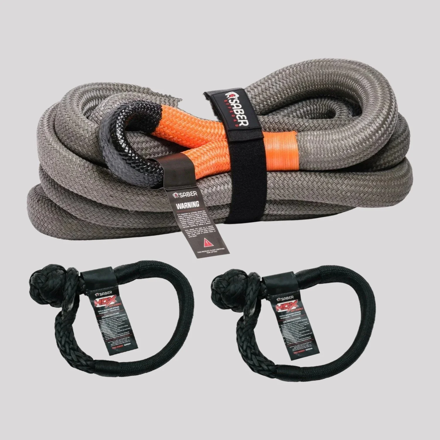 Saber 22K Heavy Duty Kinetic Recovery Kit – Saber Offroad