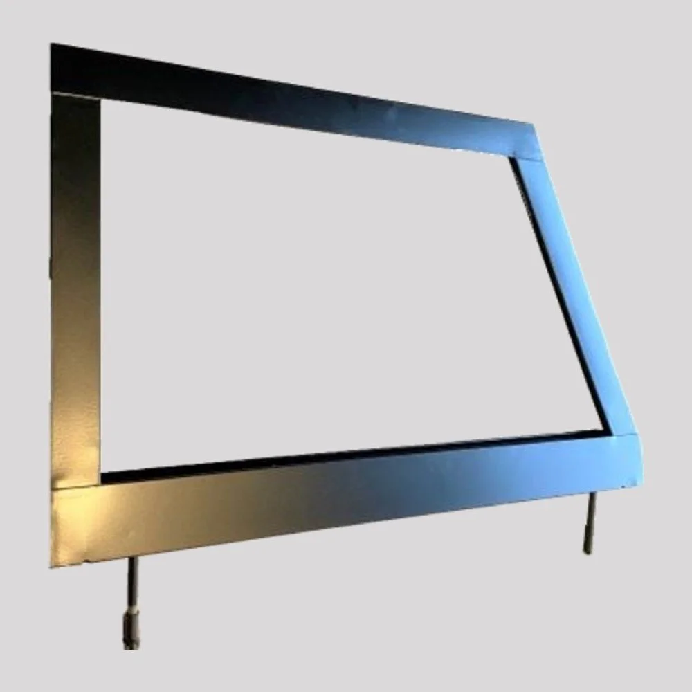 Series 2 Front Door Top – Right, Unglazed, Black powder coated – DDS Metals