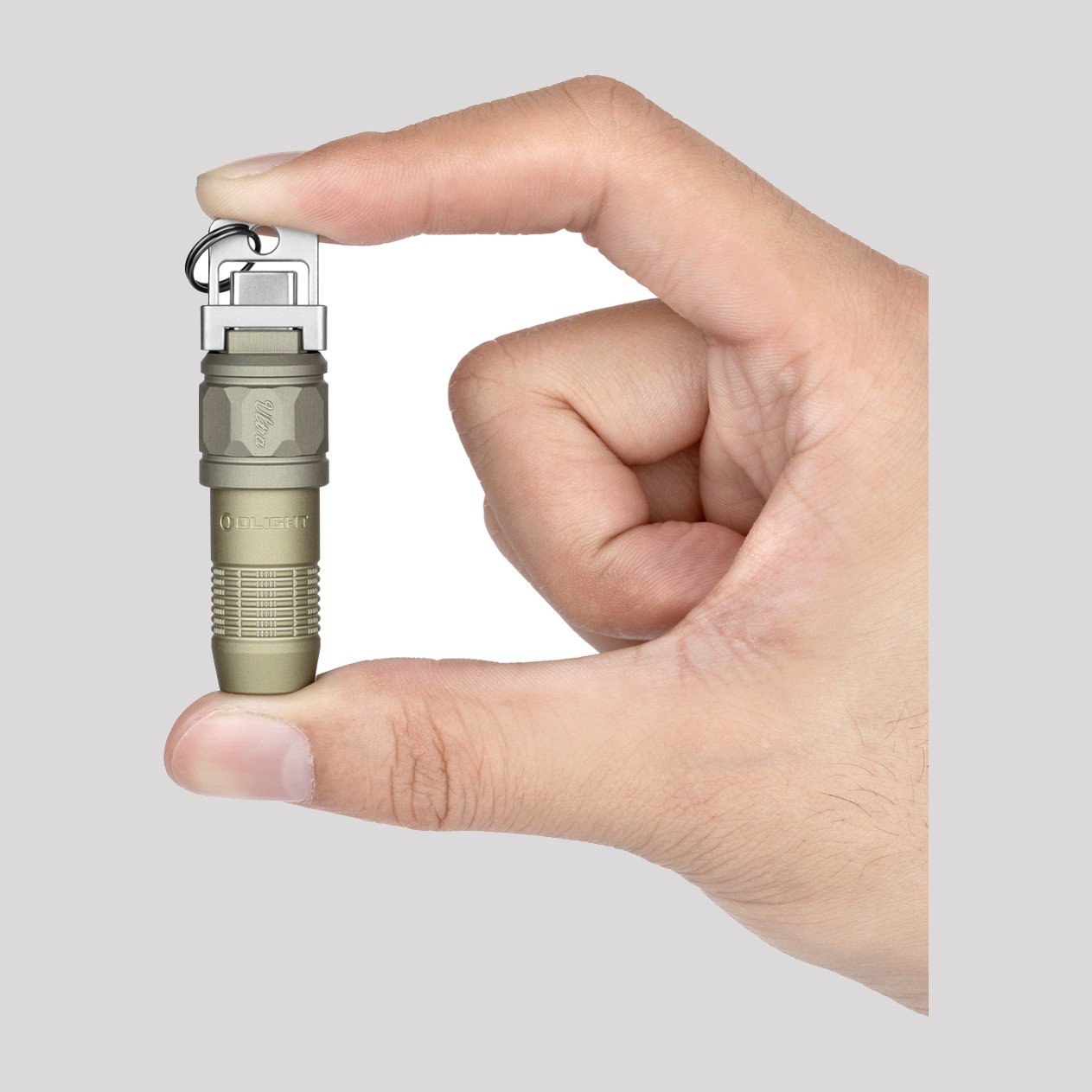 Olight iUltra OAL rechargeable keychain torch in Olive Green (photo 8 of 8)