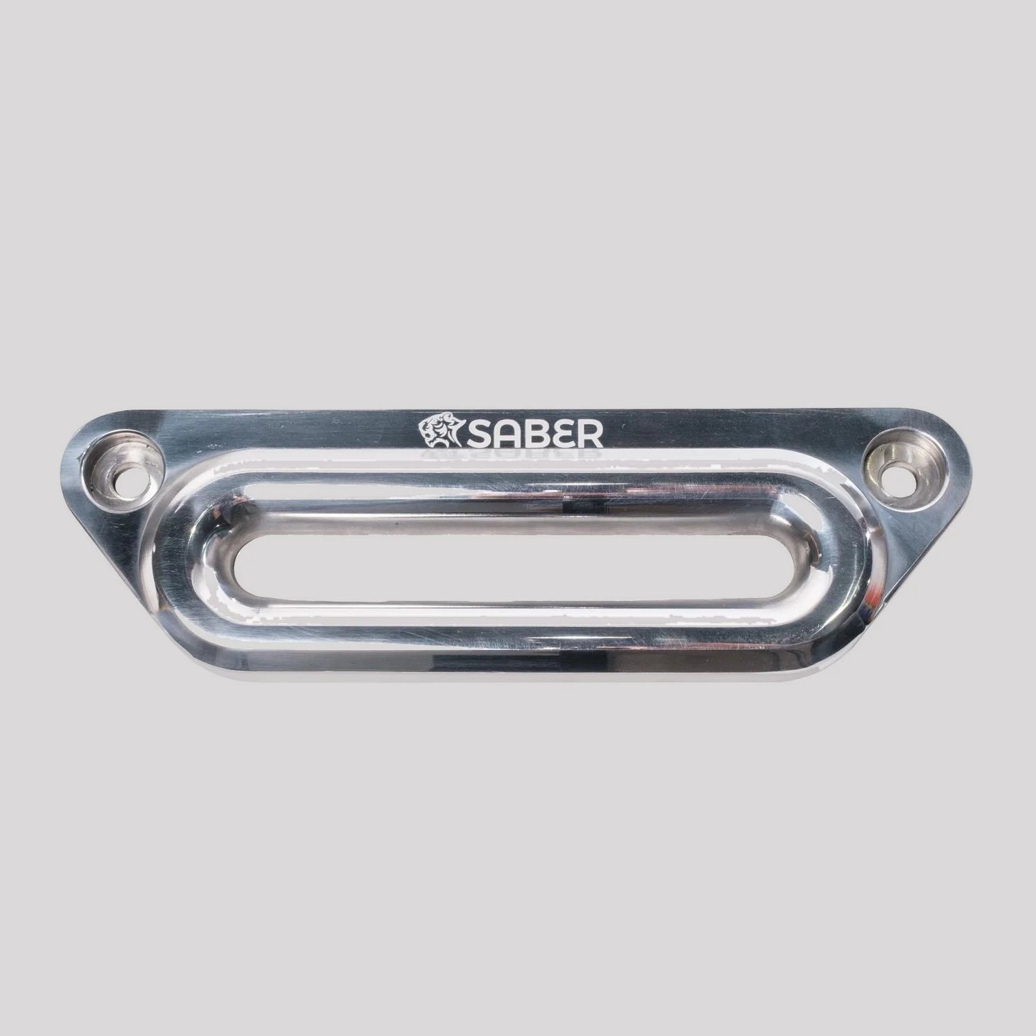 Saber Aluminium Offset Hawse Fairlead – Polished Alloy – Saber Offroad