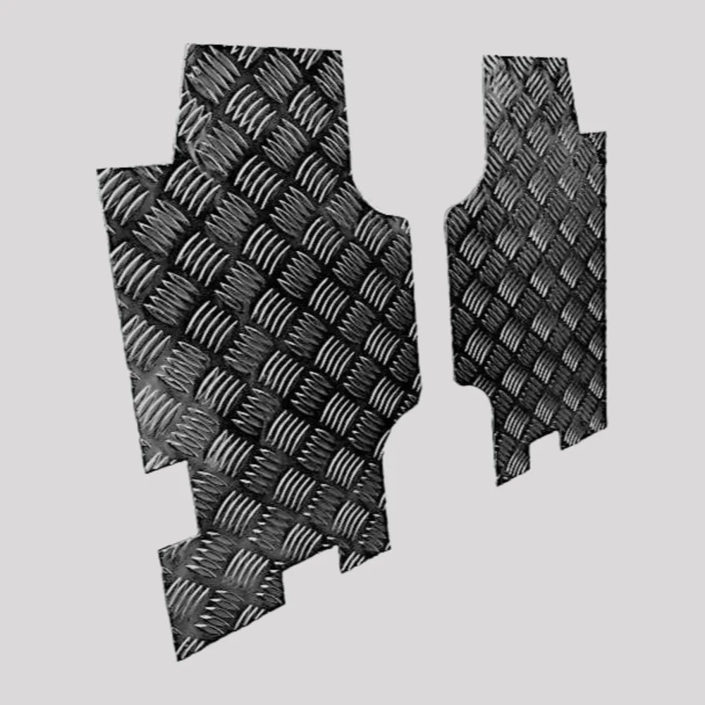 Defender Rear Quarter Panel Chequer Plate – Mill finish (bare aluminium) – DDS Metals