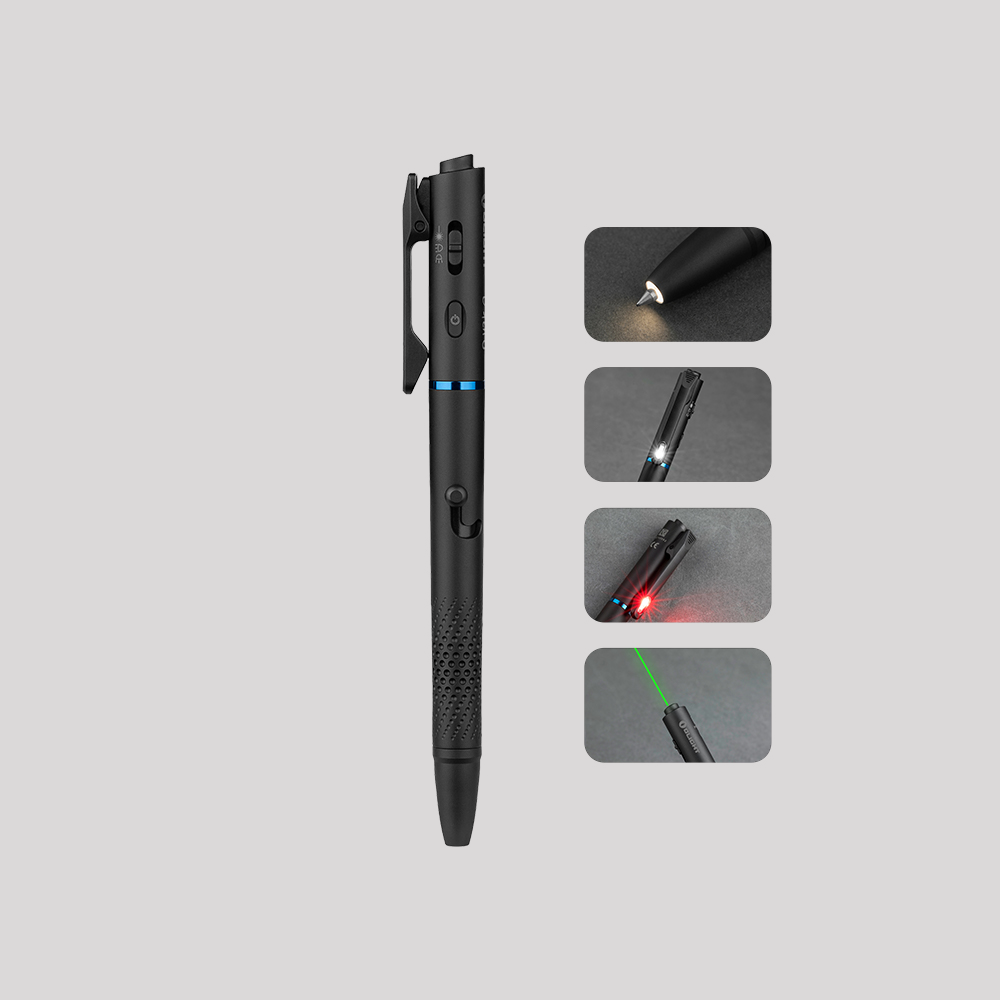 Olight O'Pen 3 penlight with white, red, green laser and tip light modes