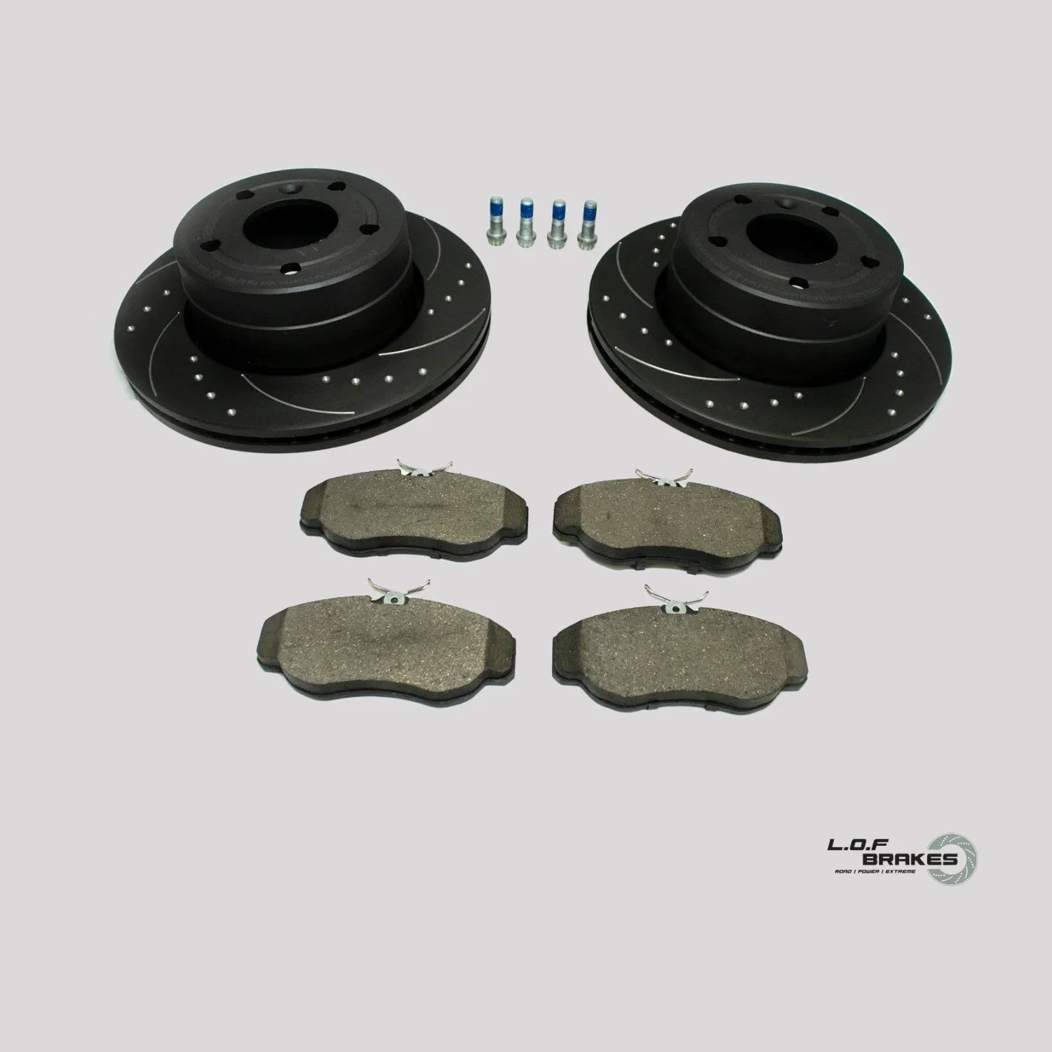 LOF POWERspec Front Brake Kit - Disco 2 (98-04)