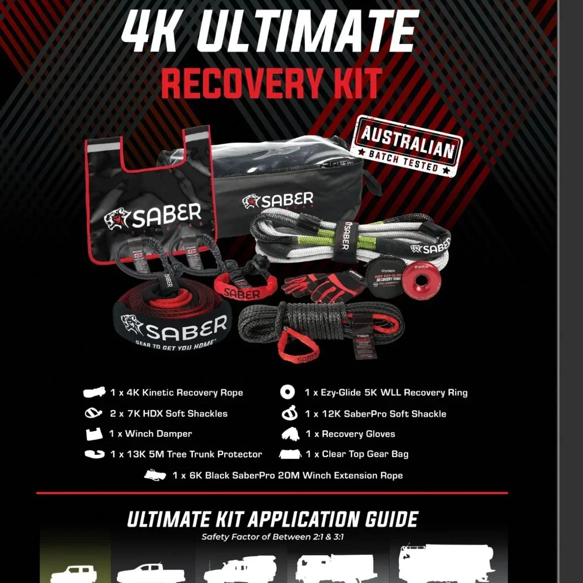Saber 4K Ultimate Recovery Kit – Saber Offroad