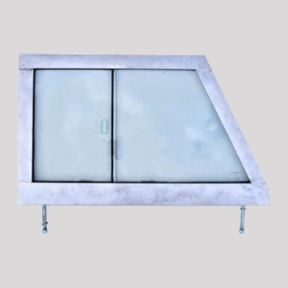 Series 2 Front Door Top – Right, Glazed, Galvanised – DDS Metals