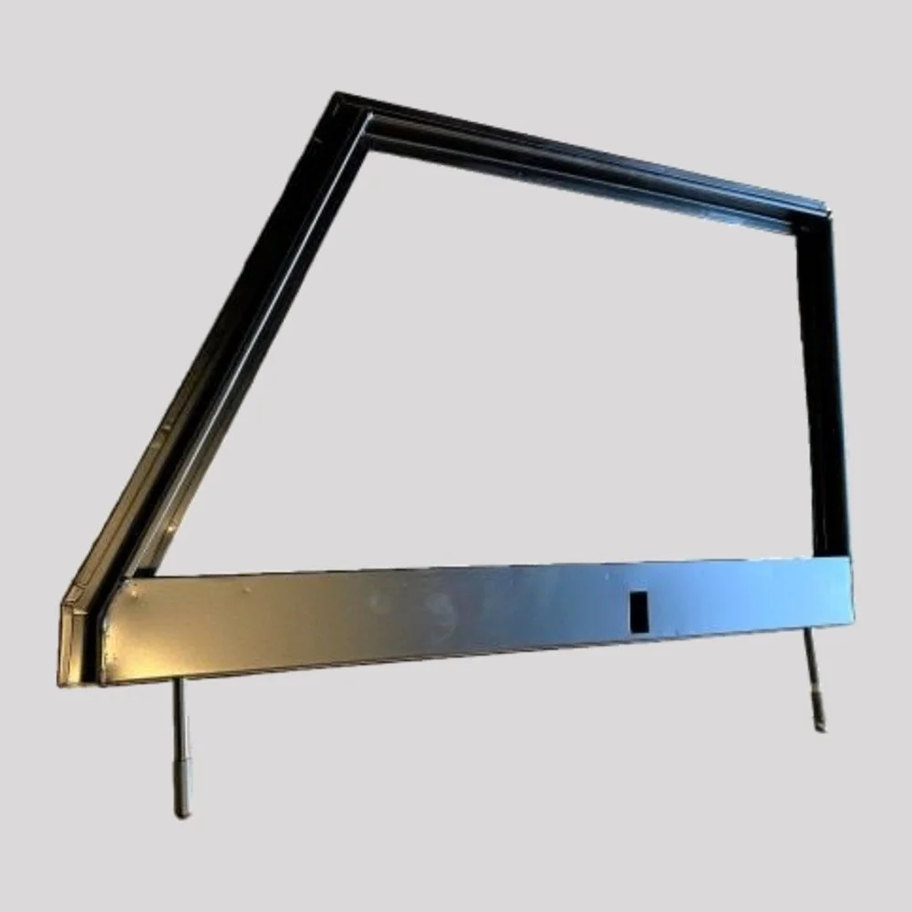 Series 3 Front Door Top – Right, Unglazed, Black powder coated – DDS Metals