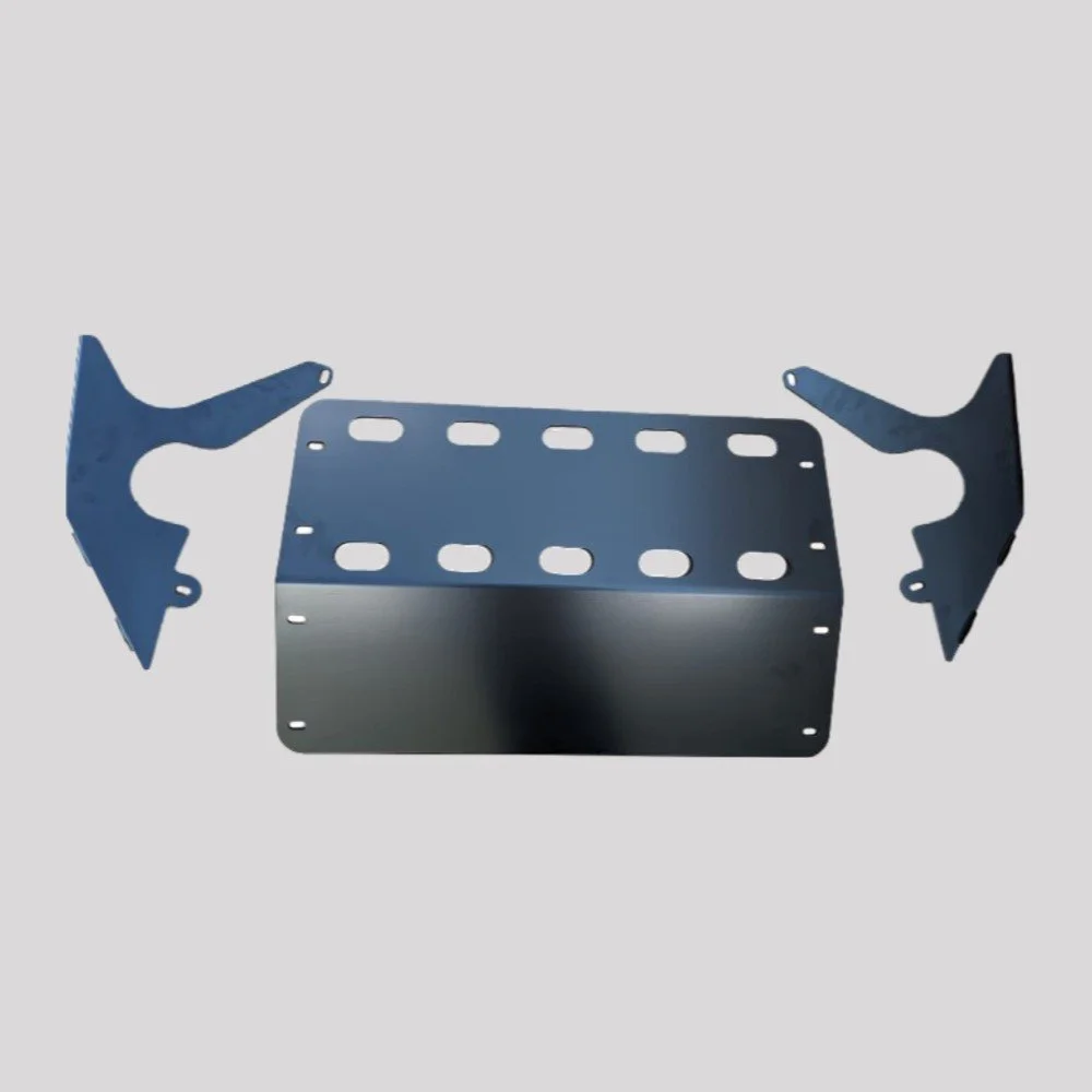 Discovery 2 Steering Guard (for LRB925 Winch Bumper) – Black – DDS Metals