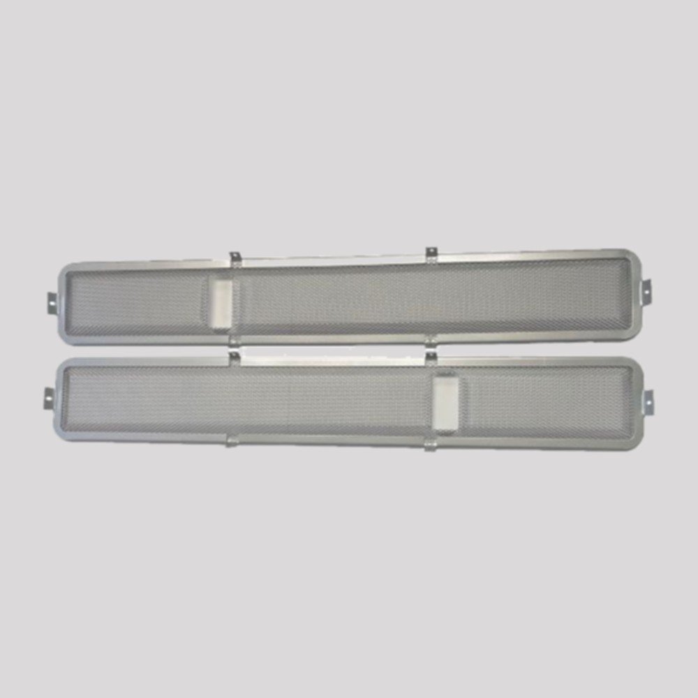Defender Early Bulkhead Fly Screen Mesh, Screw-In (1984-2003) – Silver powder coated – DDS Metals