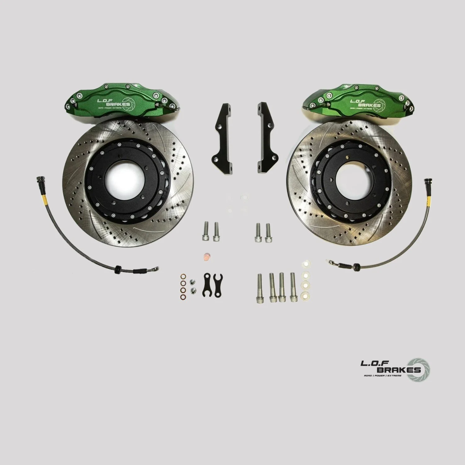 LOF EXTREMEspec Front Big Brake Kit - Land Rover Defender 16"