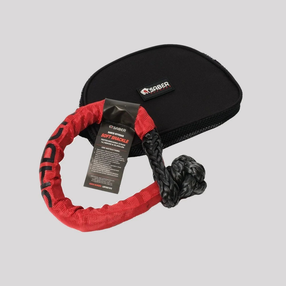 Saber 18,000KG SaberPro Soft Shackle with Sheath – Saber Offroad