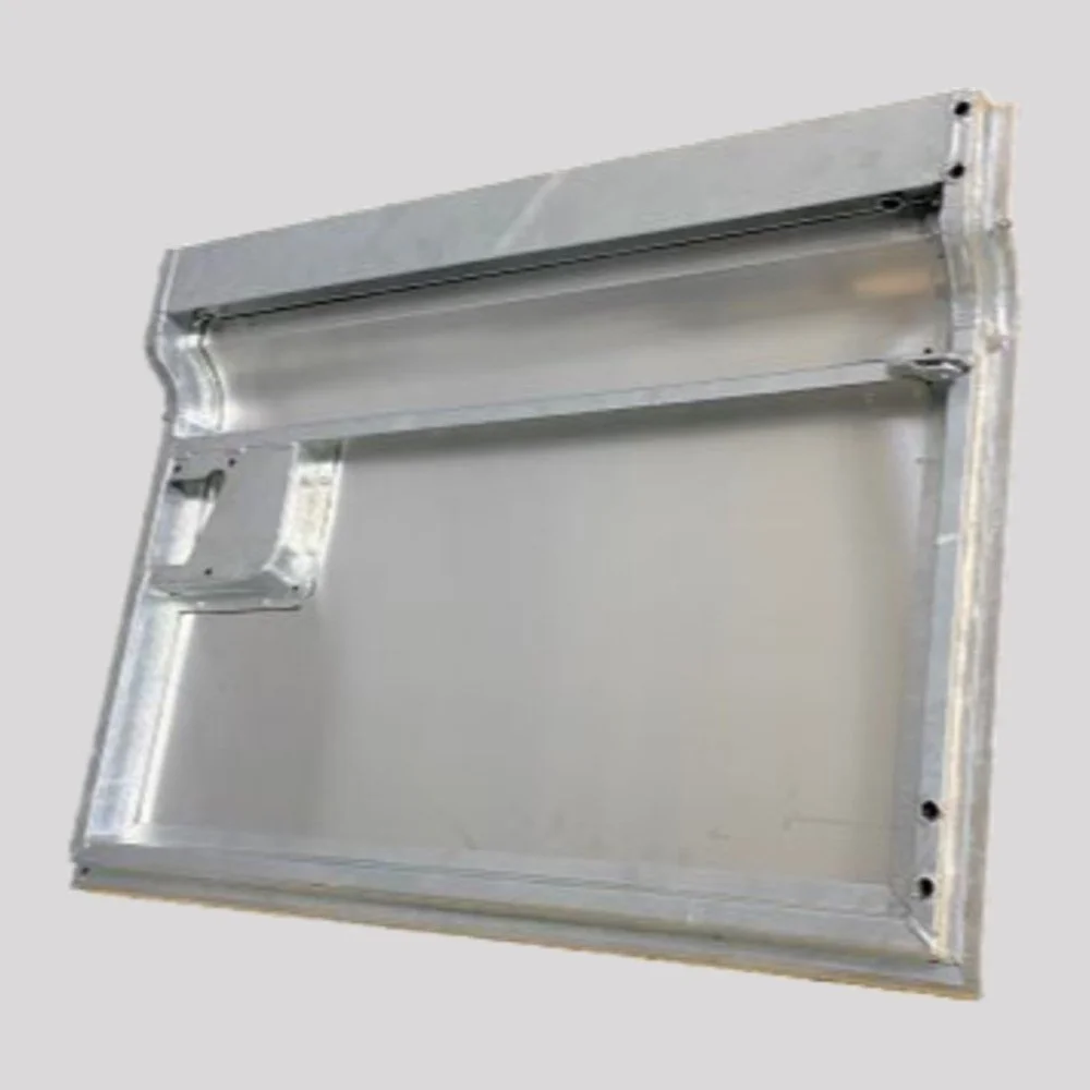 Series 2 Front Door Bottom – Left, Anti-burst, with lock hole, Galvanised frame – DDS Metals