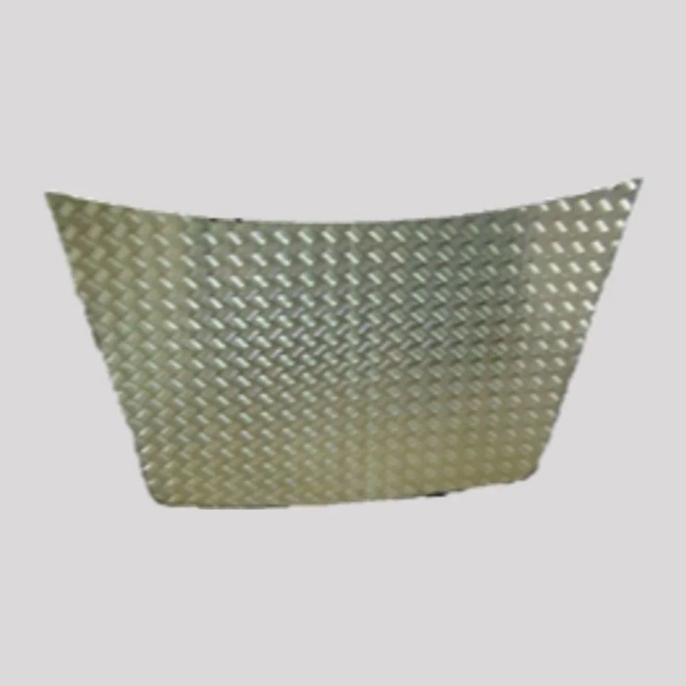 Discovery 1 Chequer Plate Bonnet Protector – Mill finish (bare aluminium) – DDS Metals