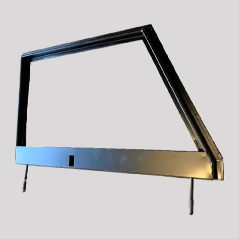 Series 3 Front Door Top – Left, Unglazed, Black powder coated – DDS Metals