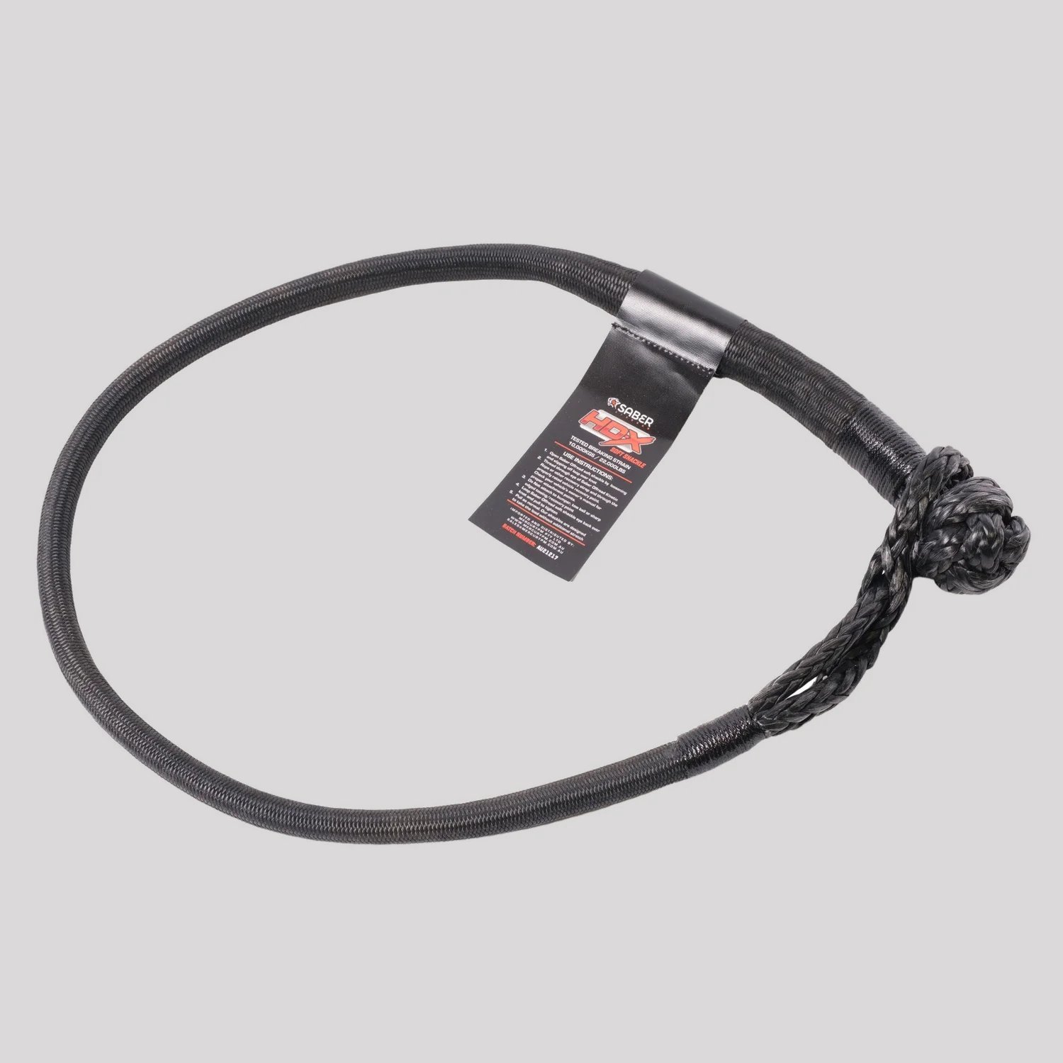 Saber 24,500kg HDX Technora Bound Soft Shackle - Long – Saber Offroad