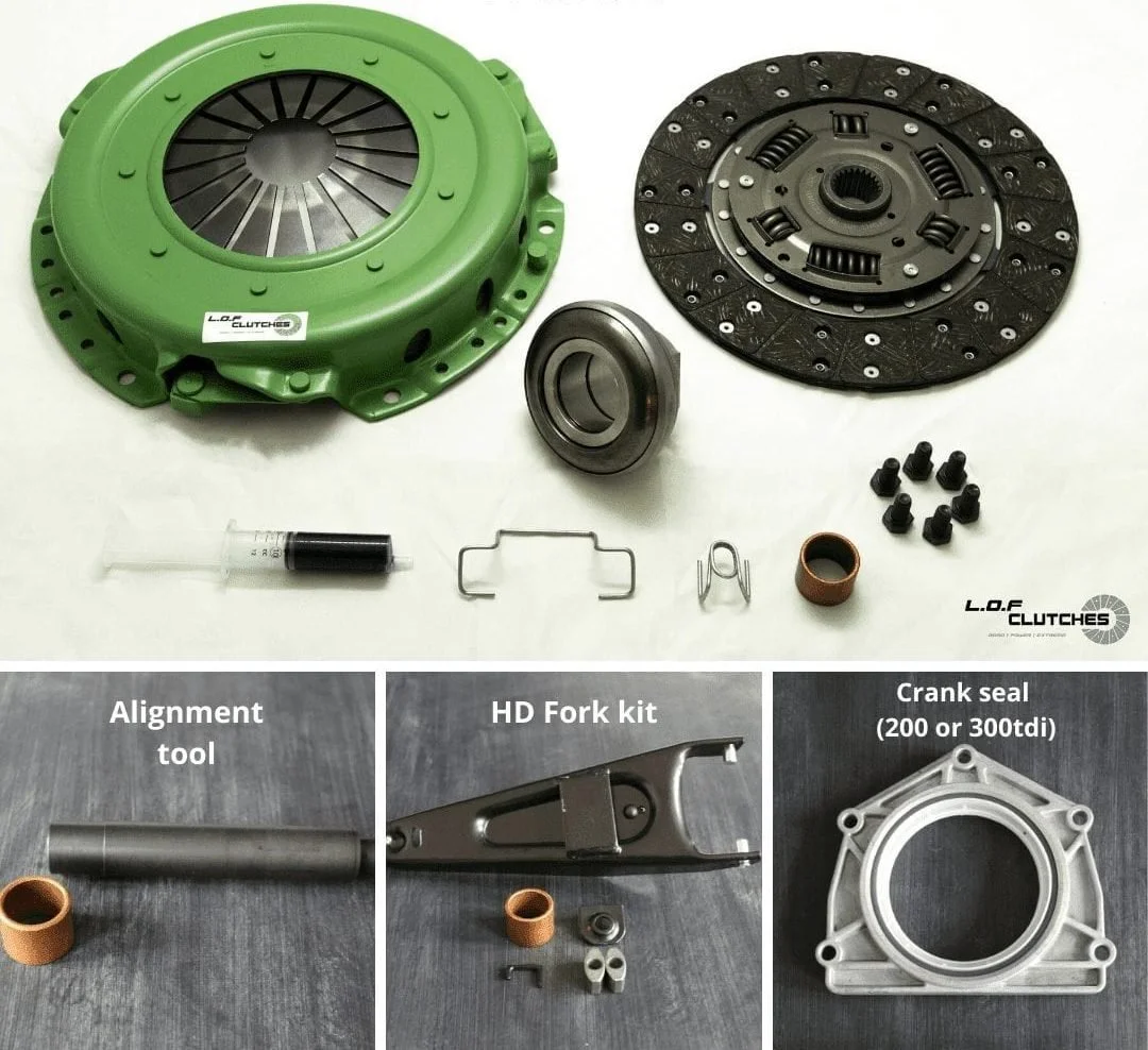 LOF POWERspec Clutch Kit - Land Rover 200/300 Tdi BUNDLE